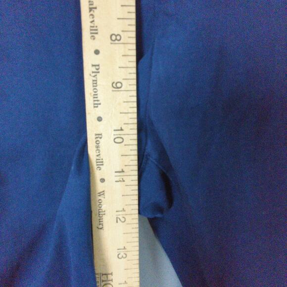 Ted Baker Pants Mens 34 R‎ Blue Flat Front Slim Fit - Picture 6 of 10